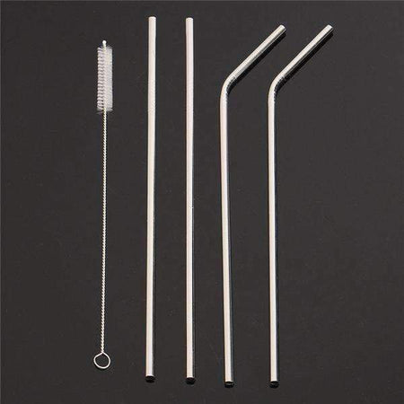 Paille inox (lot de 4 pailles + 1 goupillon) - Au Sens Pratique